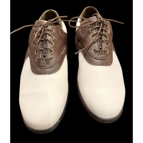 FootJoy GreenJoys Golf Cleats Sz. 12 Brown & White main image 6